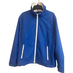 Michael Kors Men’s Travel Engineered Full Zip Windbreaker Pop Blue Size Large